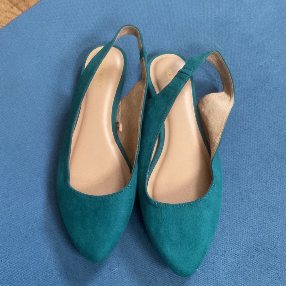 Old Navy Teal Slingbacks Size 8